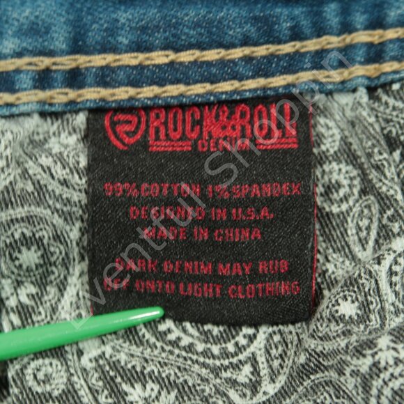 Rock & Roll Jeans Mens 30 Blue Revolver Slim Straight Leg Denim Cowboy - Picture 6 of 7